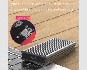 M.2 Solid State Drive Type-C External Case