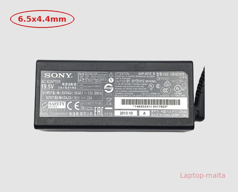 Sony 45W Laptop Charger (6.5x4.4mm)