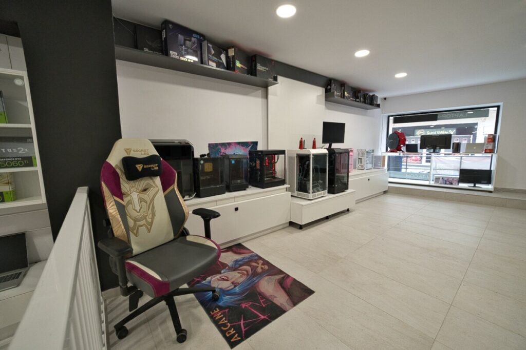 Custom gaming PCs built in the shop