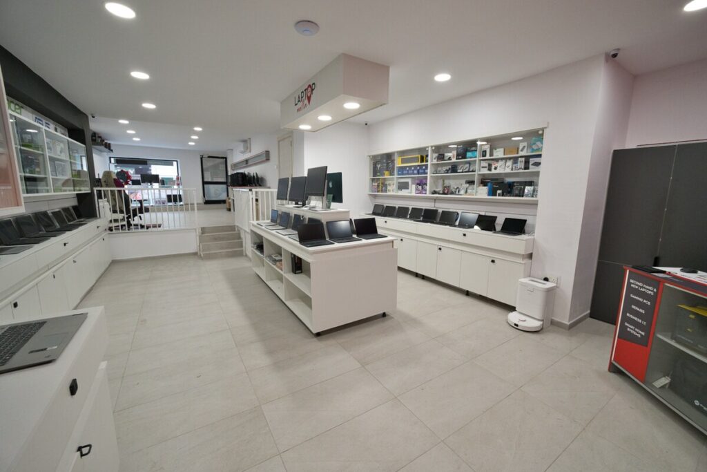 Inside the Laptop-Malta shop in St Julian's