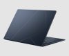 Asus ZenBook 14 OLED UX3405MA rear view showing the Ponder Blue lid and hinge
