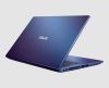 Asus VivoBook R429M Celeron Asus VivoBook R429M Celeron in Blue, closed lid rear angle view