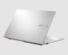 Asus VivoBook Go 15/14 E1504F Ryzen 3, in Gray, three-quarter side view