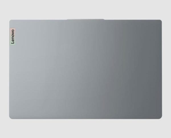 Lenovo IdeaPad Slim i3 15IAN8 N100, rear view showing the Gray lid