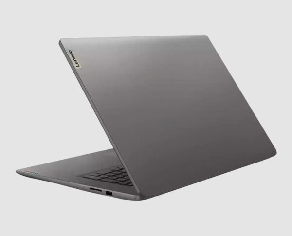 Lenovo IdeaPad 3 17IAU7 i7 in Gray, three-quarter side view
