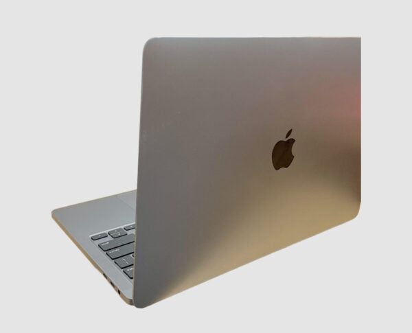 MacBook Pro A2251 i5 rear view showing the Space Gray lid with Apple logo