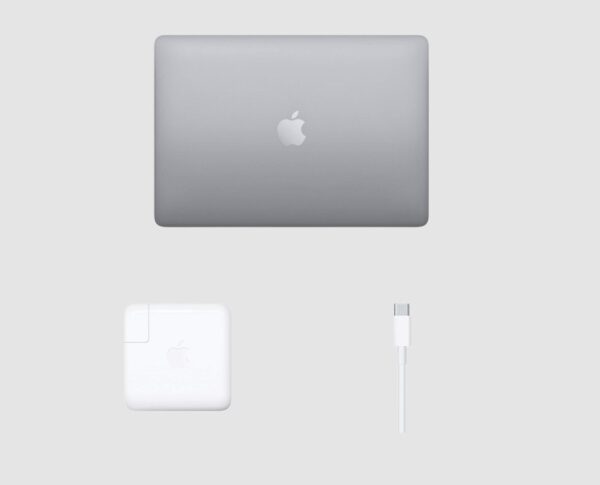 MacBook Pro A2289 2020 i5 rear MacBook Pro A2289 2020 i5 rear view showing the Space Gray lid