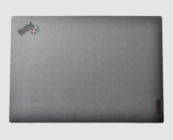 Lenovo ThinkPad X1 Carbon Gen 8 i7 Lenovo ThinkPad X1 Carbon Gen 8 i7, rear view showing the Black lid