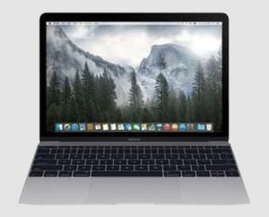 Apple MacBook (Retina, 12-inch, Early 2015) refurbished laptop, front view