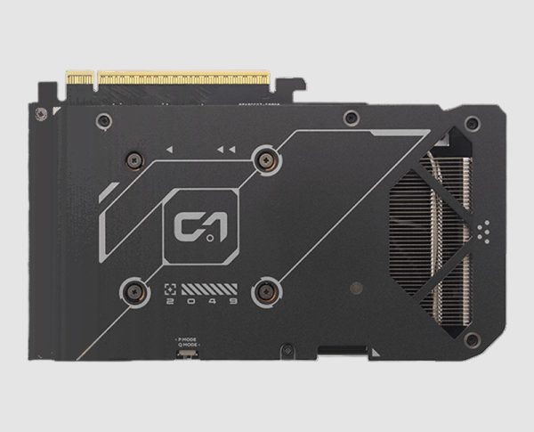 ASUS Dual GeForce RTX 5060 Ti OC Edition 16GB GDDR7 Graphics Card backplate ASUS Dual GeForce RTX 5060 Ti 16GB graphics card, backplate