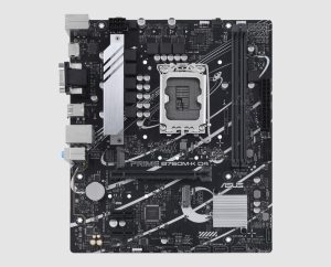 ASUS Prime B760M-K D4 Motherboard (LGA 1700) front view ASUS Prime B760M-K D4 motherboard, front view