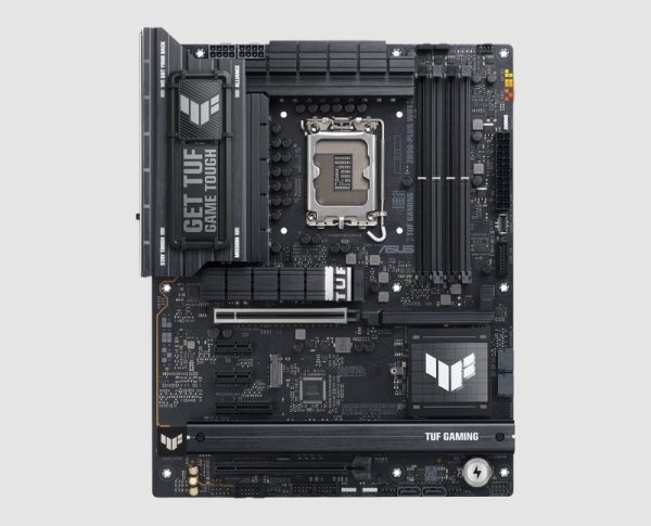 ASUS TUF Gaming Z890-Plus WiFi Motherboard (LGA 1851) front view ASUS TUF Gaming Z890-Plus WiFi motherboard, front view