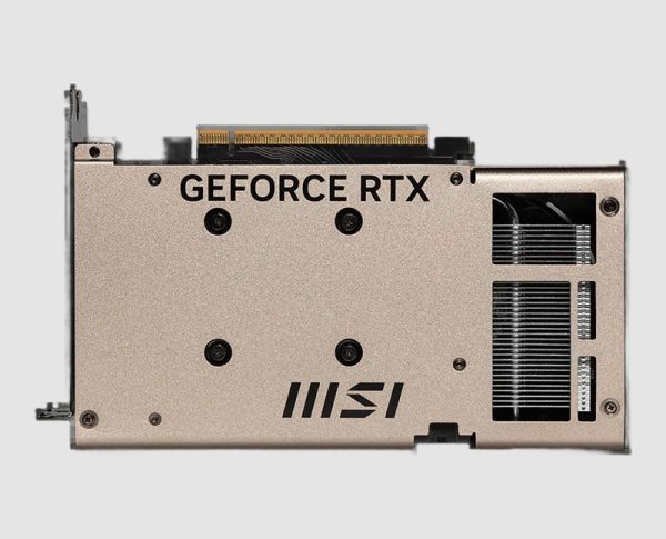MSI GeForce RTX 5060 8G INSPIRE 2X OC Graphics Card backplate MSI GeForce RTX 5060 8G INSPIRE 2X OC graphics card, backplate