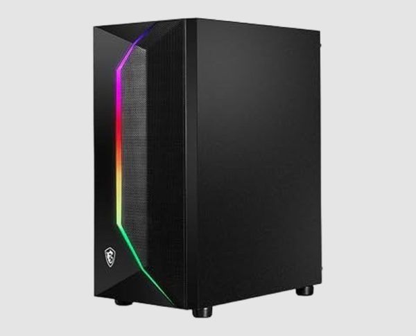 MSI MAG VAMPIRIC 100R Mid-Tower PC Case front panel MSI MAG VAMPIRIC 100R PC case, front panel