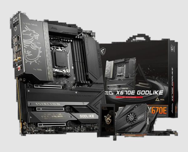 MSI MEG X670E GODLIKE AM5 motherboard, with box