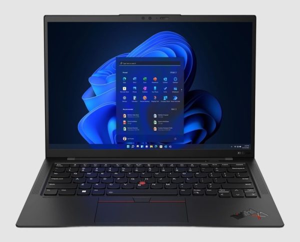 Lenovo ThinkPad X1 Carbon Gen 11 front view Lenovo ThinkPad X1 Carbon Gen 11 i7 refurbished laptop, front view, open