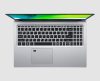 Acer Aspire 5 A515-45 keyboard from above Acer Aspire 5 A515-45 refurbished laptop, silver keyboard with numeric keypad from above