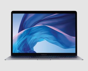 Apple MacBook Air 13 A1932 refurbished laptop in Space Gray, front view
