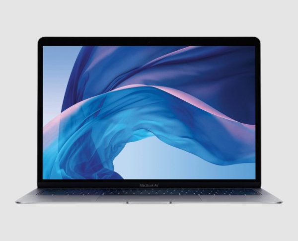 Apple MacBook Air 13 True Tone (2019 Mid) i5 A1932 front view Apple MacBook Air 13 A1932 refurbished laptop in Space Gray, front view