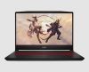 MSI Katana GF76 12UGS front view MSI Katana GF76 12UGS refurbished gaming laptop, front view with red backlit keyboard