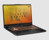 Asus TUF Gaming A17 FA707RE-MS73 side view with ports Asus TUF Gaming A17 refurbished gaming laptop, open at an angle