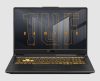 Asus TUF Gaming A17 FA707RE-MS73 front view Asus TUF Gaming A17 refurbished gaming laptop, front view with backlit keyboard